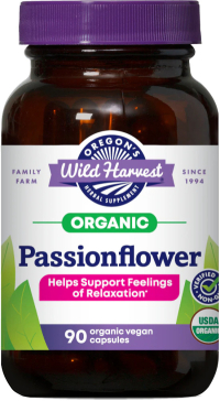 Click to enlarge Passionflower Capsules, Oregon's Wild Harvest (90 Count, Organic)